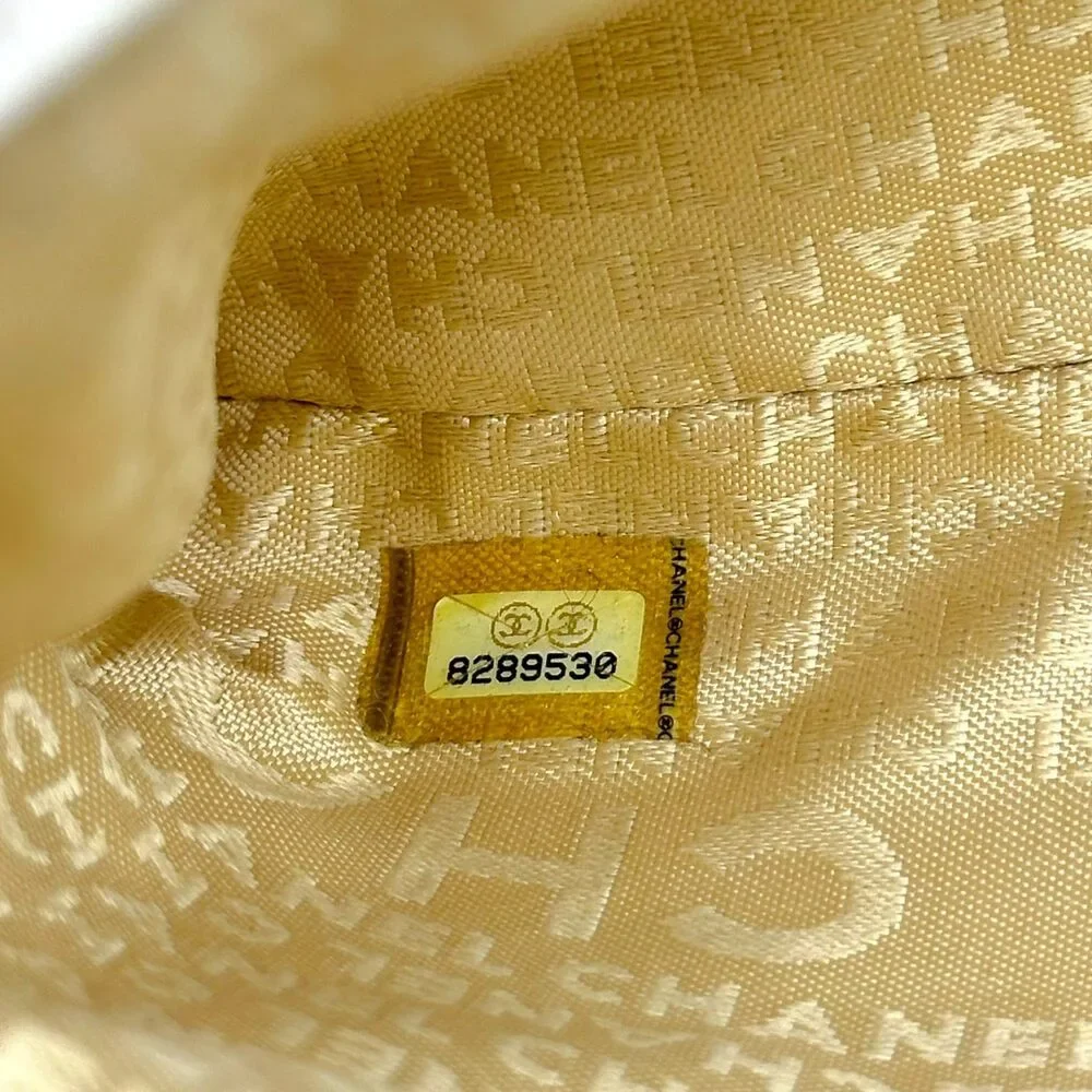 Chanel Ivory Lambskin Leather Turnlock Shoulder Bag 2003-04